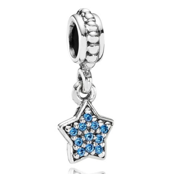 Pandora Jewelry - Pandora Pave Star with Blue CZ